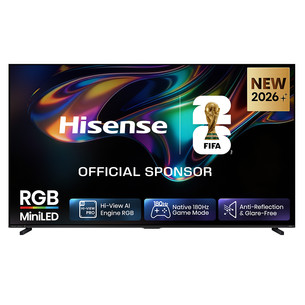 Hisense UR8S, 100'', 4K UHD, RGB Mini LED, черный - Телевизор