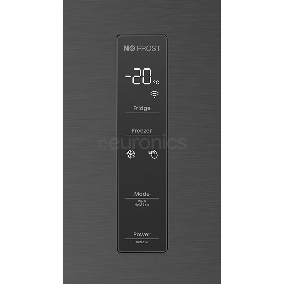 Hisense, NoFrost, 485 L, kõrgus 200 cm, must - Külmik