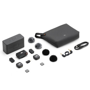 DJI Mic 3 (2 TX + 1 RX + Charging Case), hall - Juhtmevaba mikrofon