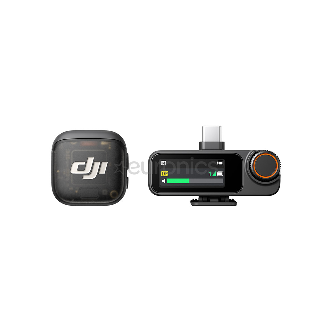 DJI Mic 3 (1 TX + 1 RX), hall - Juhtmevaba mikrofon