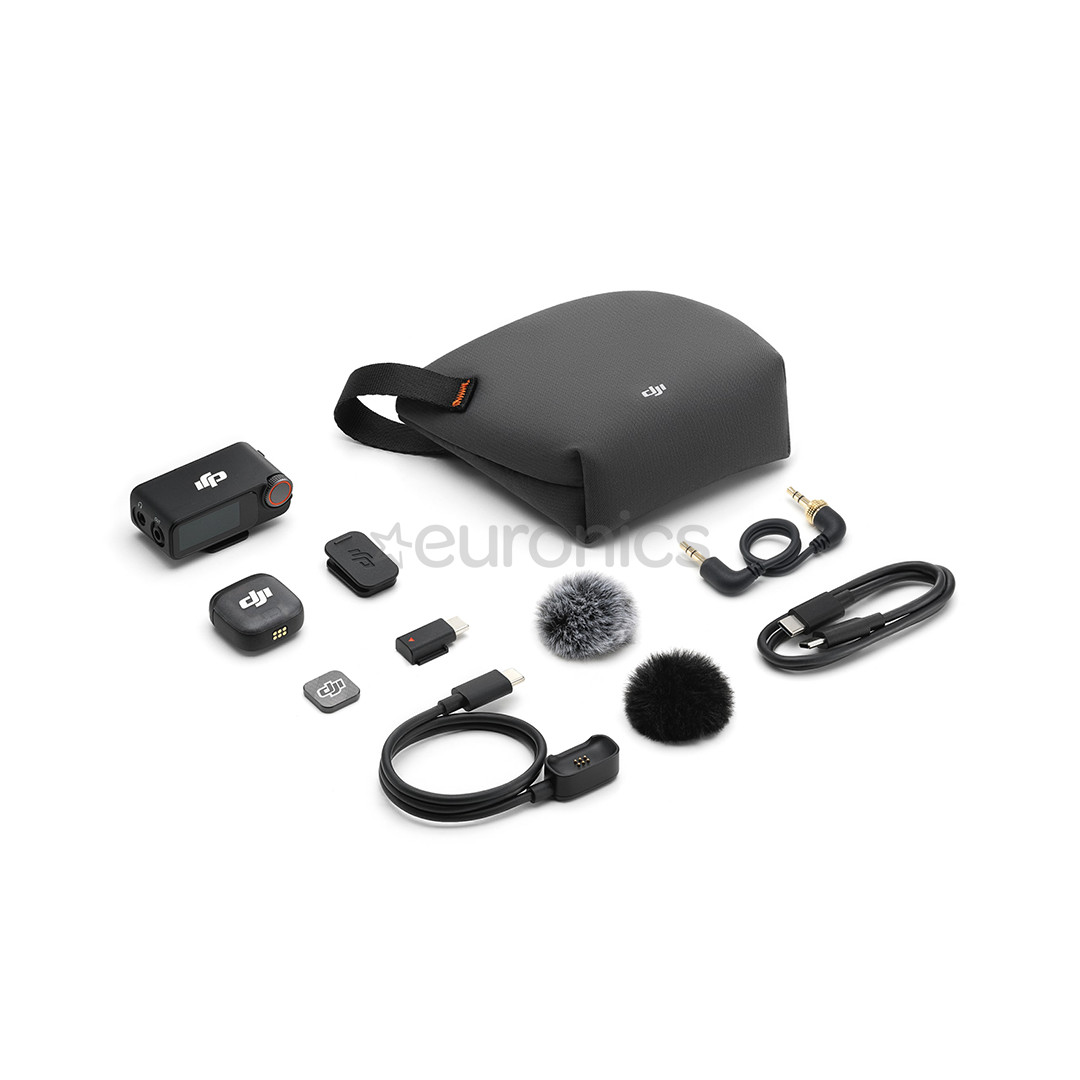 DJI Mic 3 (1 TX + 1 RX), hall - Juhtmevaba mikrofon