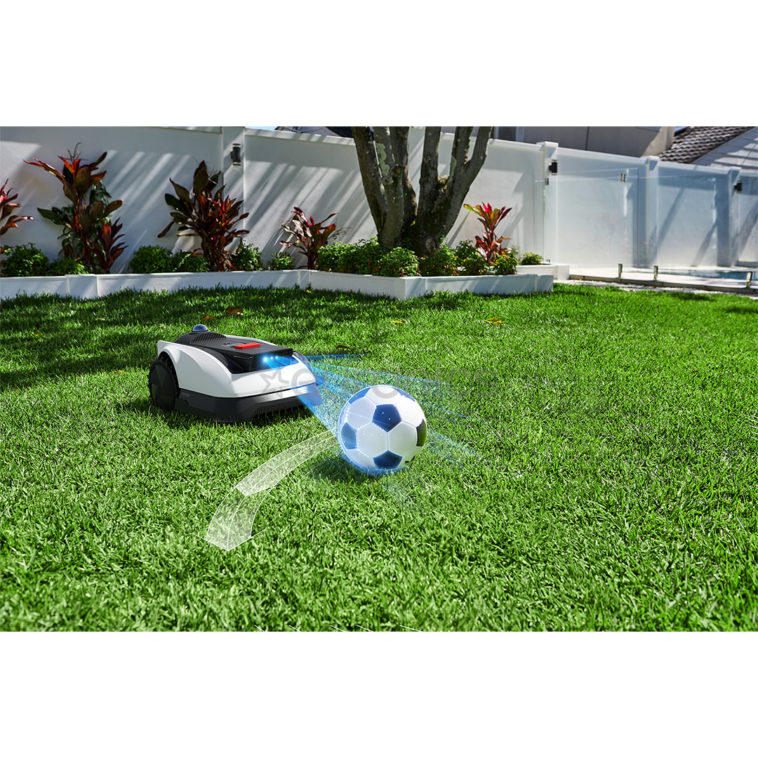 Ecovacs GOAT O1200 LiDAR PRO, valge/must - Piirdekaablivaba robotmuruniiduk + tarvikute komplekt