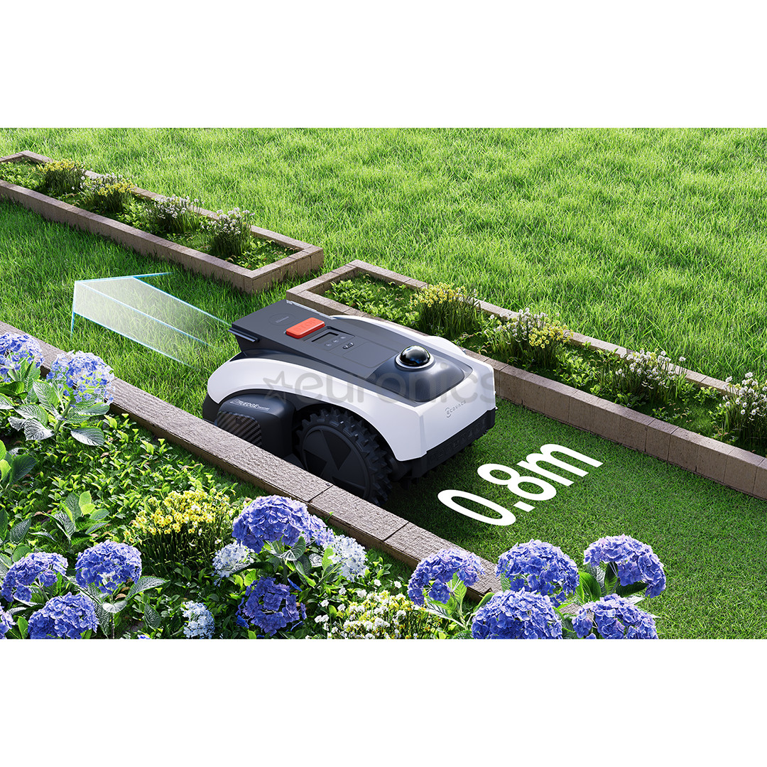 Ecovacs GOAT O1200 LiDAR PRO, valge/must - Piirdekaablivaba robotmuruniiduk + tarvikute komplekt