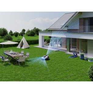 Ecovacs GOAT O1200 LiDAR PRO, valge/must - Piirdekaablivaba robotmuruniiduk + tarvikute komplekt