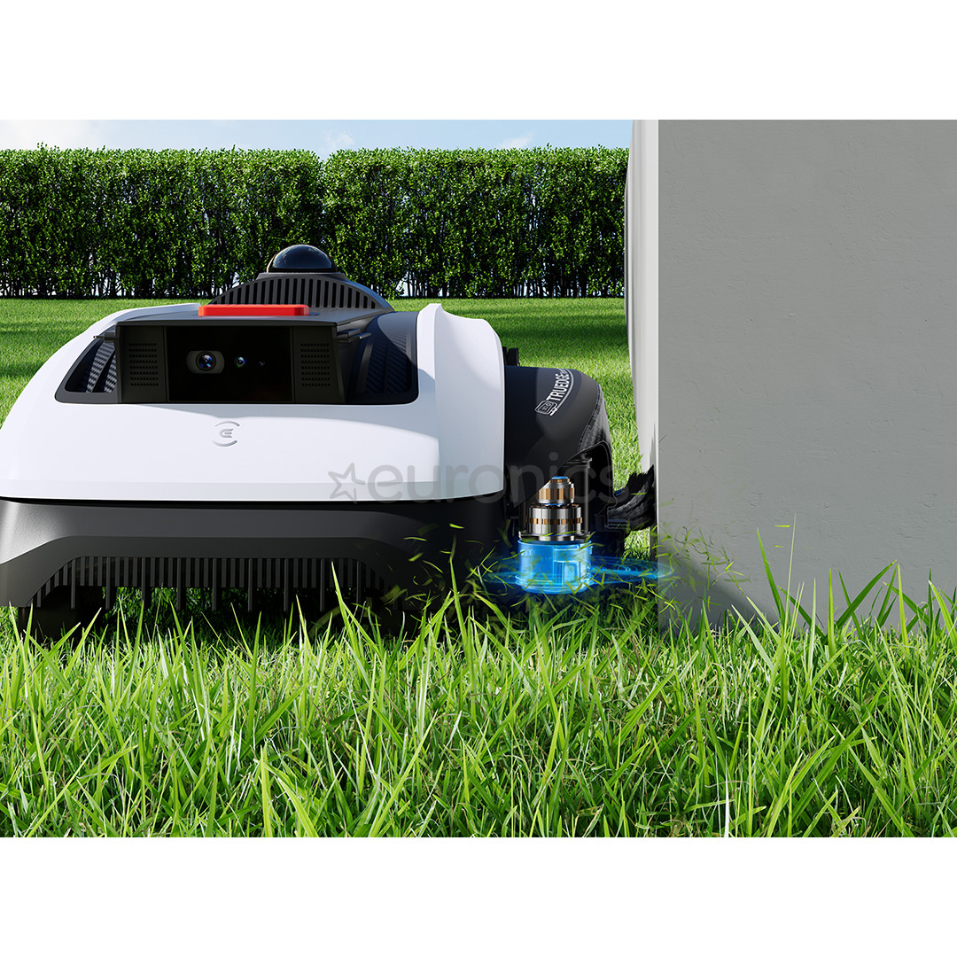 Ecovacs GOAT O1200 LiDAR PRO, valge/must - Piirdekaablivaba robotmuruniiduk + tarvikute komplekt