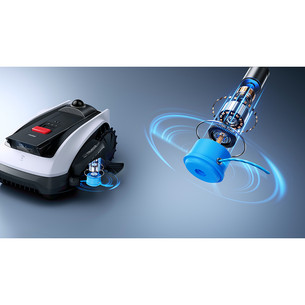 Ecovacs GOAT O1200 LiDAR PRO, valge/must - Piirdekaablivaba robotmuruniiduk + tarvikute komplekt