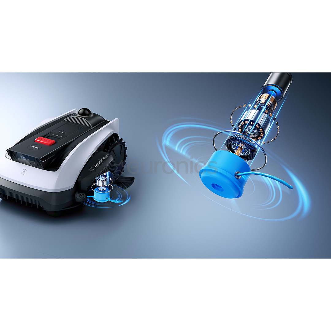 Ecovacs GOAT O1200 LiDAR PRO, valge/must - Piirdekaablivaba robotmuruniiduk + tarvikute komplekt