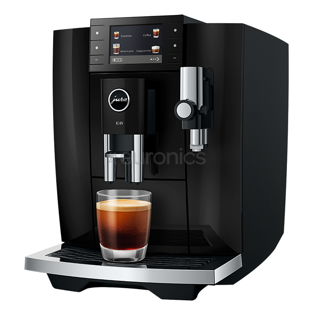 JURA E8 Piano Black (ED), must - Espressomasin