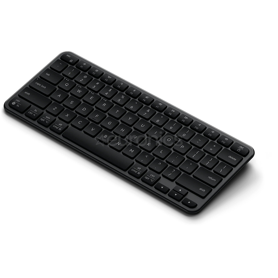 Satechi Slim EX1, US, must - Juhtmevaba klaviatuur