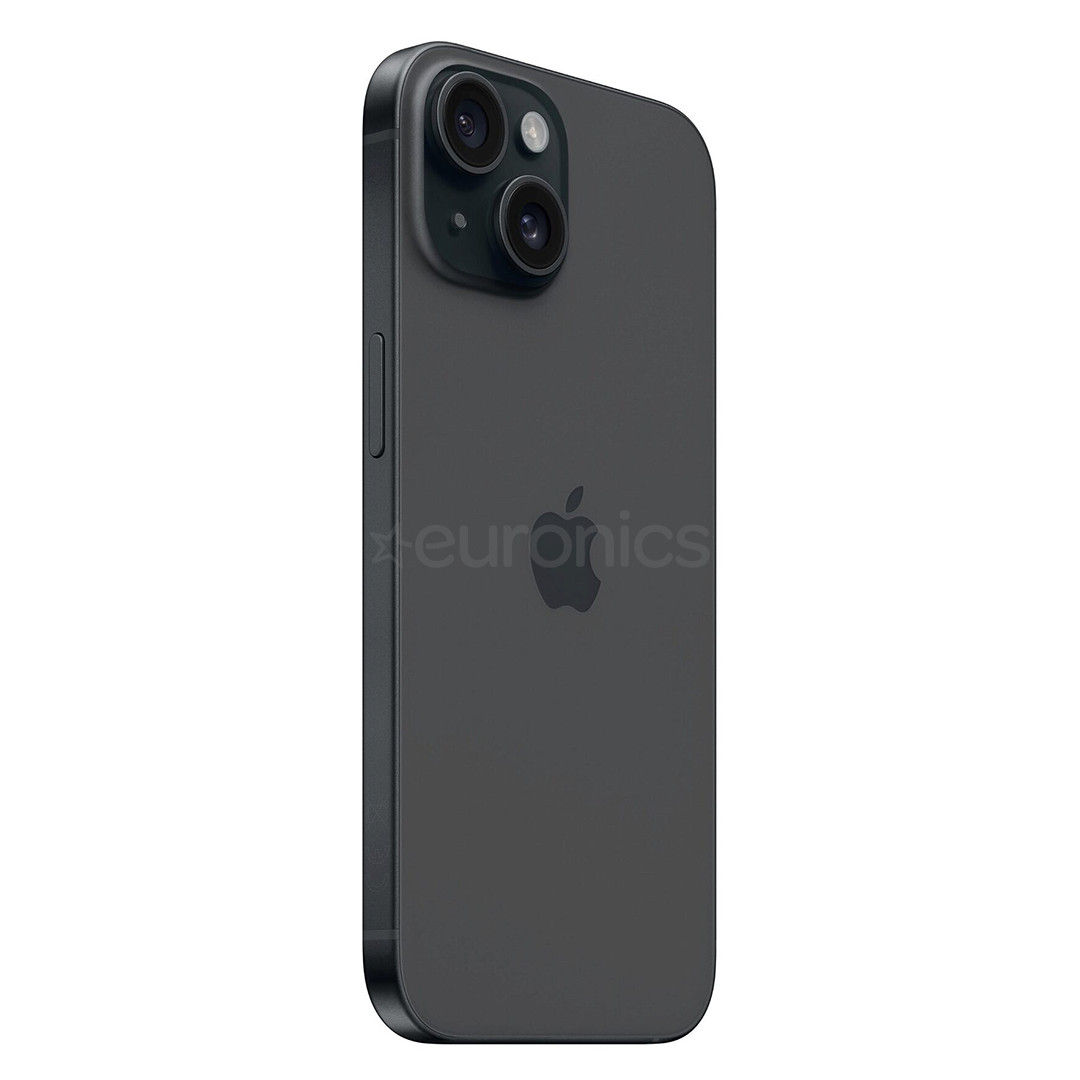 Refurbished Apple iPhone 15, 128 GB, black - Smartphone