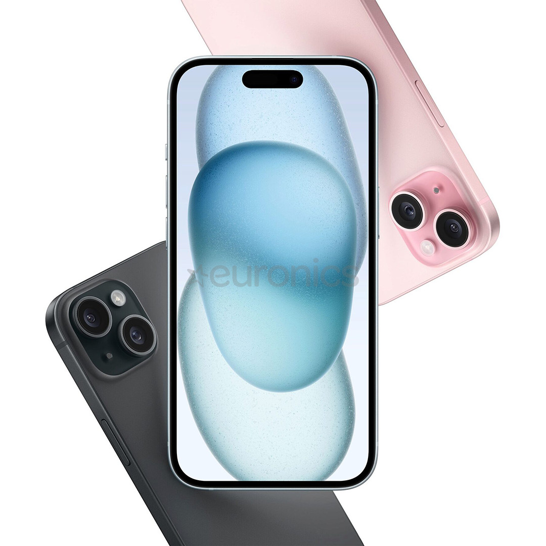 Refurbished Apple iPhone 15, 128 GB, black - Smartphone