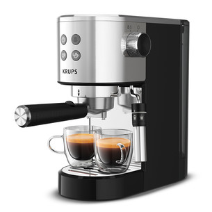 Krups Virtuoso + Pump, roostevaba teras/must - Espressomasin XP444C10