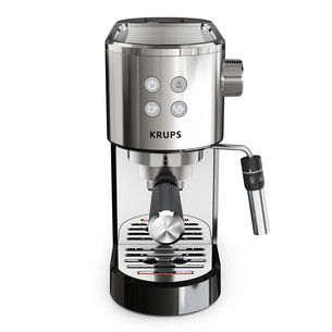 Krups Virtuoso + Pump, roostevaba teras/must - Espressomasin
