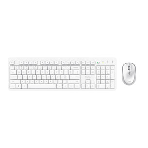Trust Ody II Silent, US, white - Wireless mouse and keyboard 8713439254655