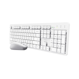 Trust Ody II Silent, US, white - Wireless mouse and keyboard