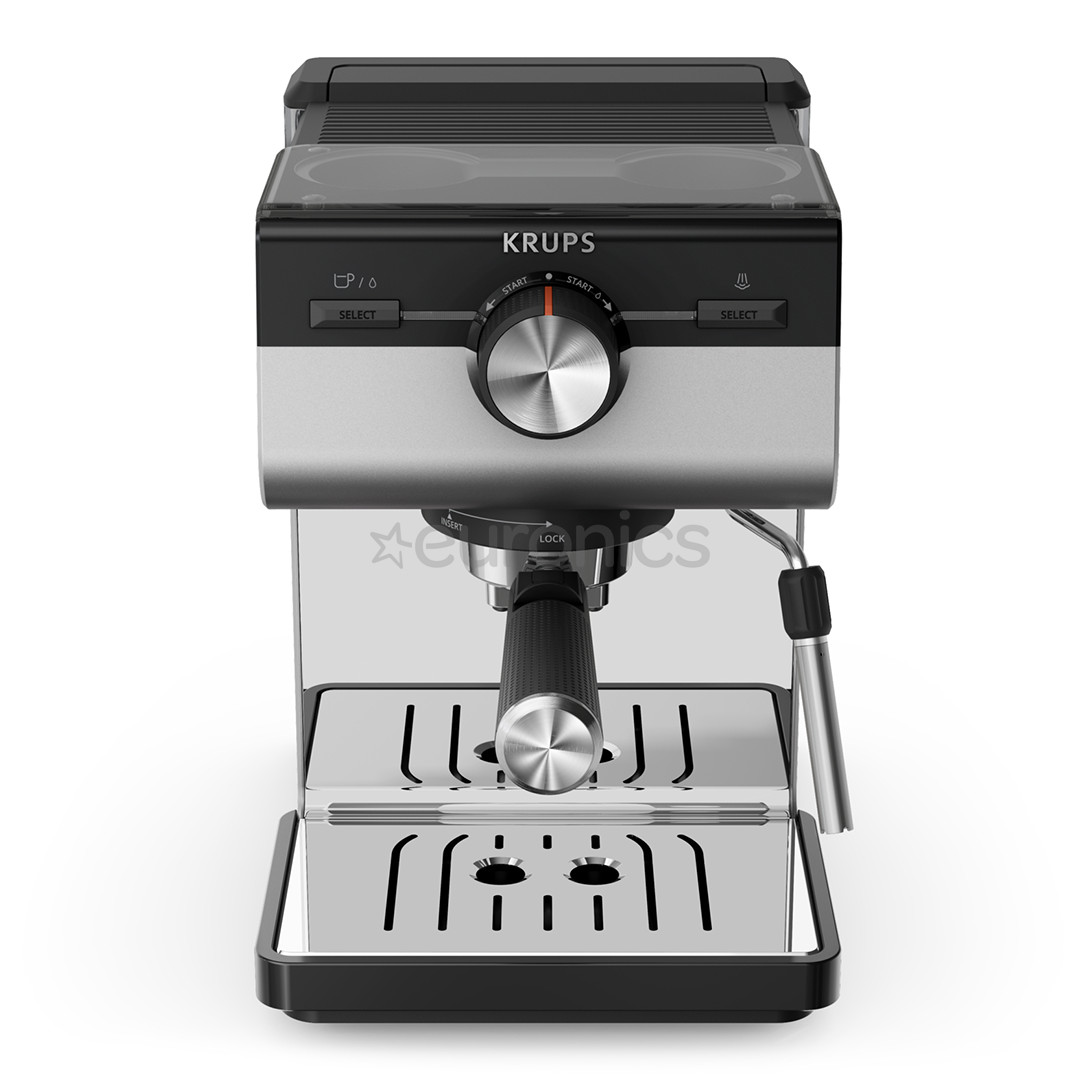 Krups Authentic+ C90, must/roostevaba teras - Espressomasin