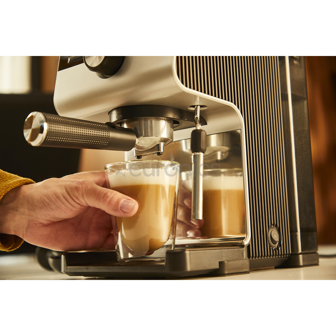 Krups Authentic+ C90, must/roostevaba teras - Espressomasin