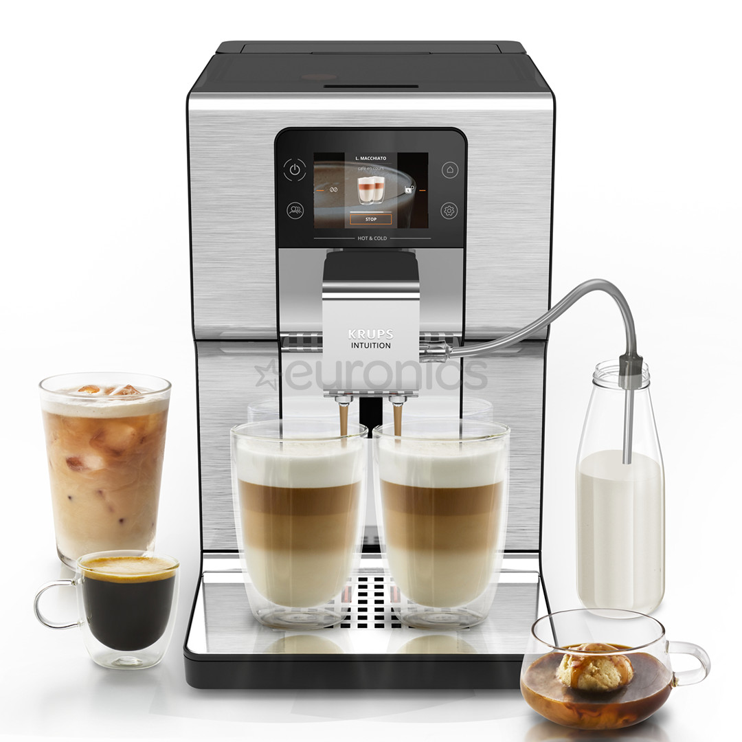 Krups Intuition Experience Hot & Cold, hõbedane - Espressomasin