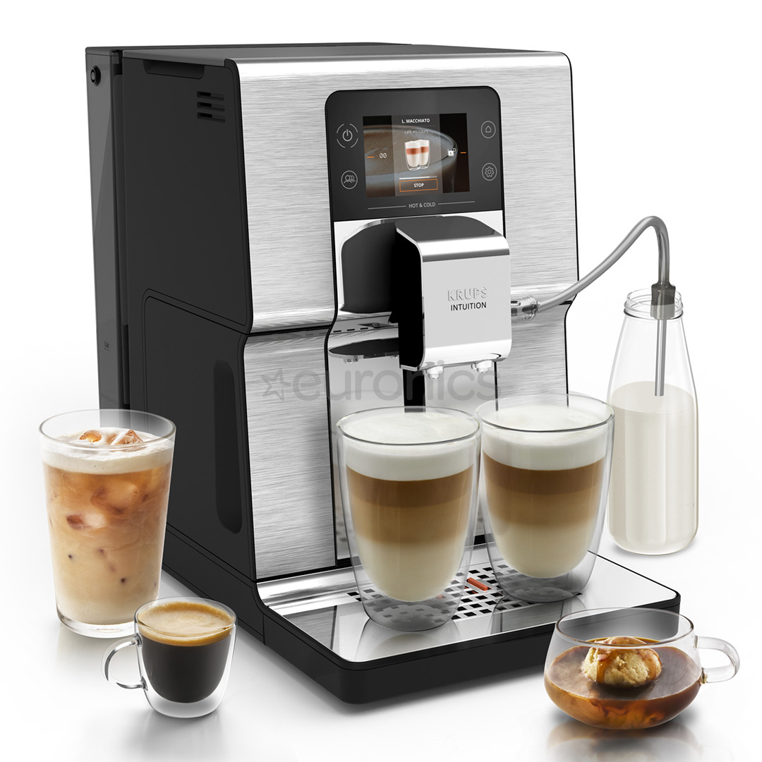 Krups Intuition Experience Hot & Cold, hõbedane - Espressomasin