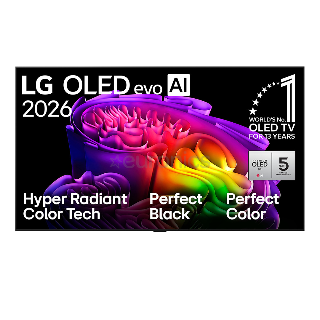 LG OLED evo AI G6, 77'', 4K UHD, OLED, must - Teler