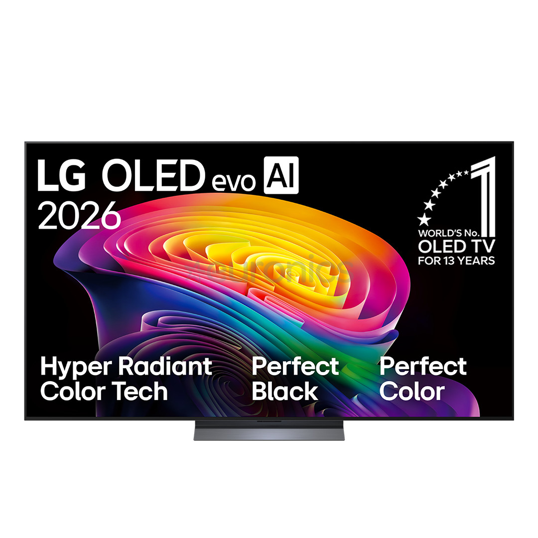 LG OLED evo AI C6, 77'', 4K UHD, OLED, tumehall - Teler