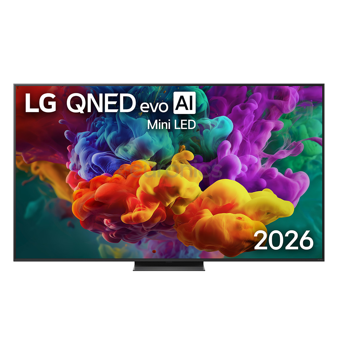 LG QNED87 evo AI, 75'', 4K UHD, QNED Mini LED, must - Teler