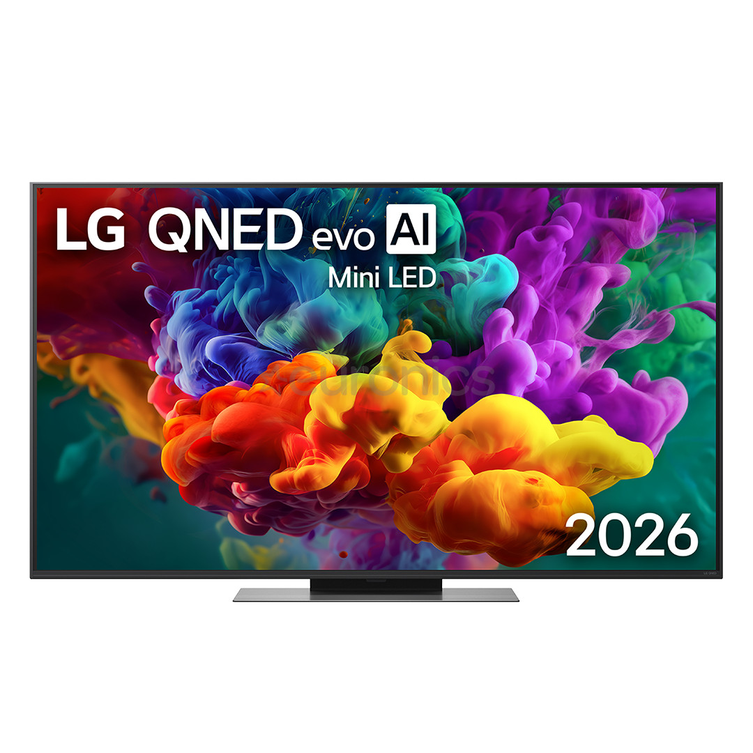 LG QNED87 evo AI, 55'', 4K UHD, QNED Mini LED, must - Teler