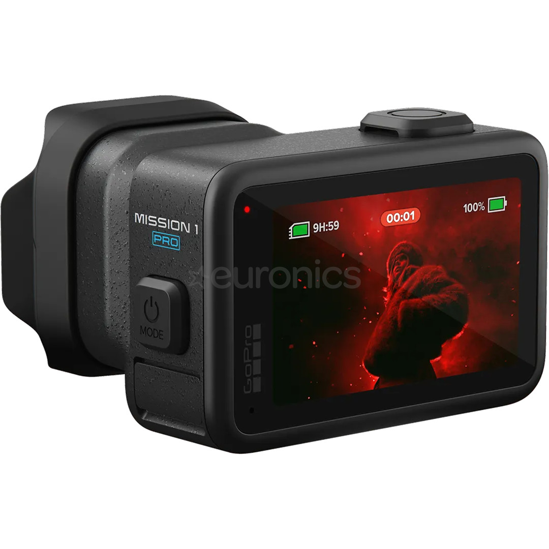 GoPro Mission 1 Pro, must - Seikluskaamera
