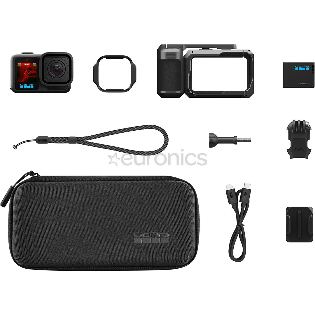 GoPro Mission 1 Pro Grip Edition, must - Seikluskaamera