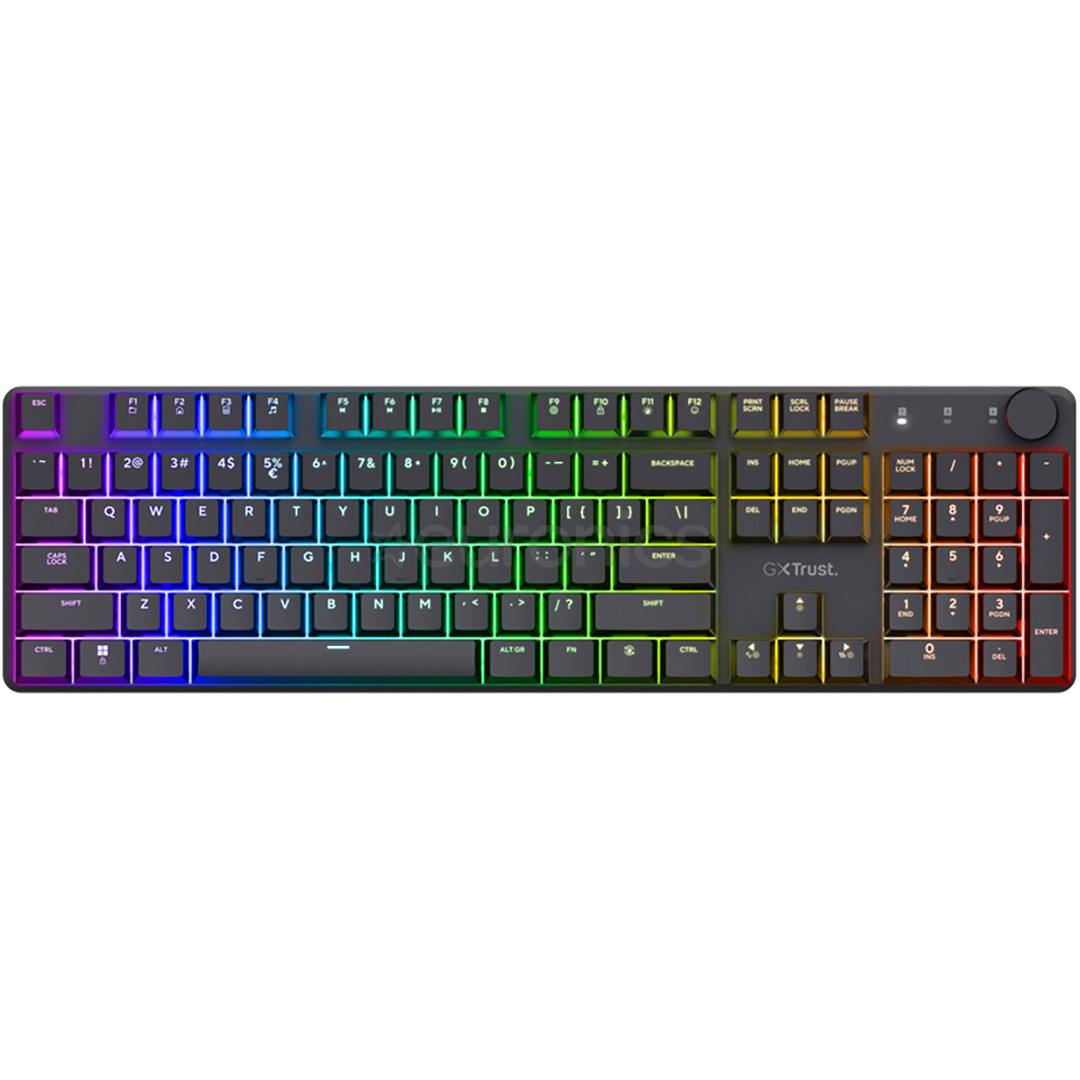 Trust GXT 868 Torix, US, черный - Беспроводная клавиатура 25368