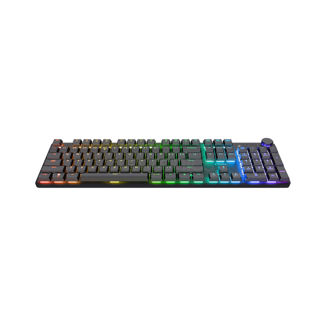 Trust GXT 868 Torix, US, black - Wireless keyboard