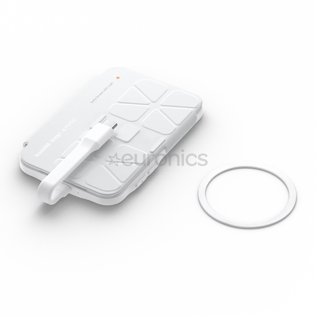 Insta360 Snap Selfie Screen with Light, valge/hall - Nutitelefoni tarvik CINSFAVE-01