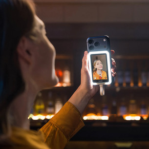 Insta360 Snap Selfie Screen with Light, valge/hall - Nutitelefoni tarvik