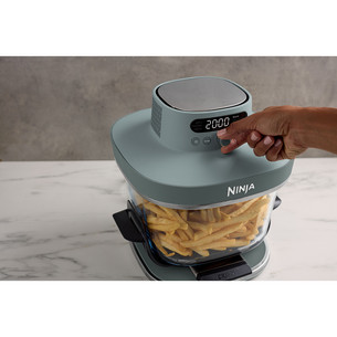 Ninja CRISPi PRO 7-in-1 XL, 2050 W, 5.7 L, läbipaistev/hall - Kuumaõhufritüür