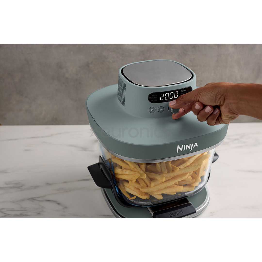 Ninja CRISPi PRO 7-in-1 XL, 2050 W, 5.7 L, läbipaistev/hall - Kuumaõhufritüür