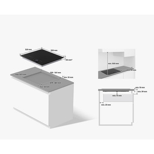 Samsung, laius 59 cm, must - Integreeritav induktsioonpliidiplaat