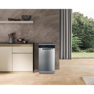 Whirlpool, 10 комплектов посуды, нерж. сталь - Отдельностоящая посудомоечная машина