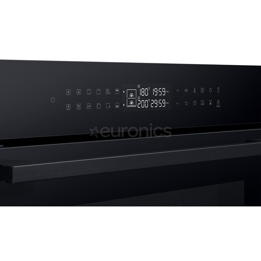 Samsung Dual Cook, каталитическая очистка, 76 л, черный - Интегрируемый духовой шкаф