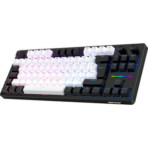 QPAD Loop TKL Model 3, US, черый/белый - Беспроводная клавиатура