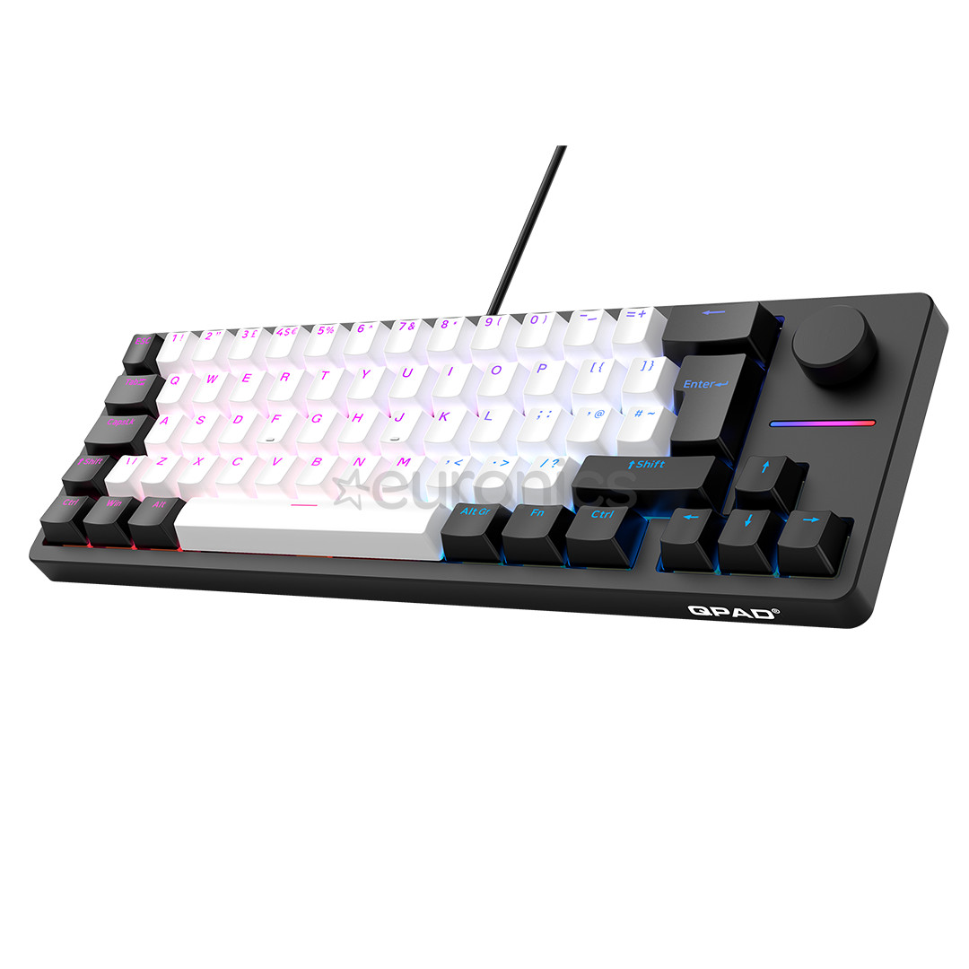 QPAD Loop 65 Model 1, SWE, черый/белый - Клавиатура