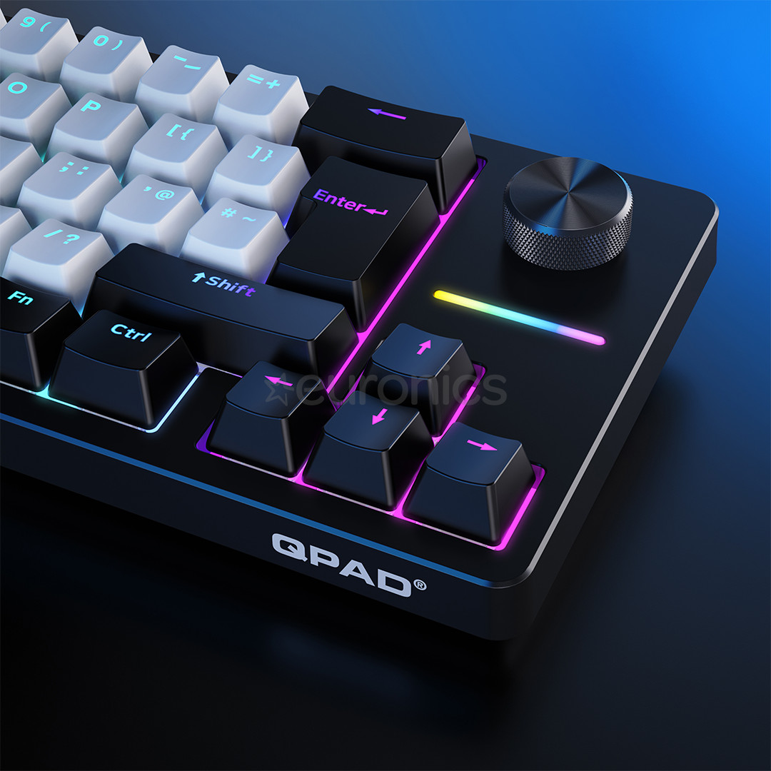QPAD Loop 65 Model 1, SWE, черый/белый - Клавиатура