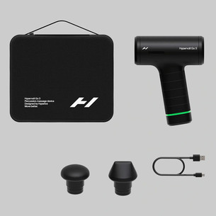 Hyperice Hypervolt Go 3, must - Massaažiseade