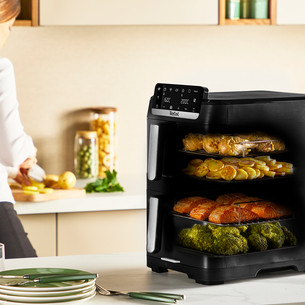 Tefal Easy Fry Crispy Stack, 10 л, 2700  Вт, черный - Аэрогриль
