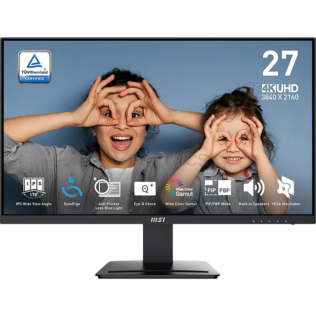 MSI PRO MP273U, 27'', UHD, IPS, must - Monitor 9S6-3PB4CH-246