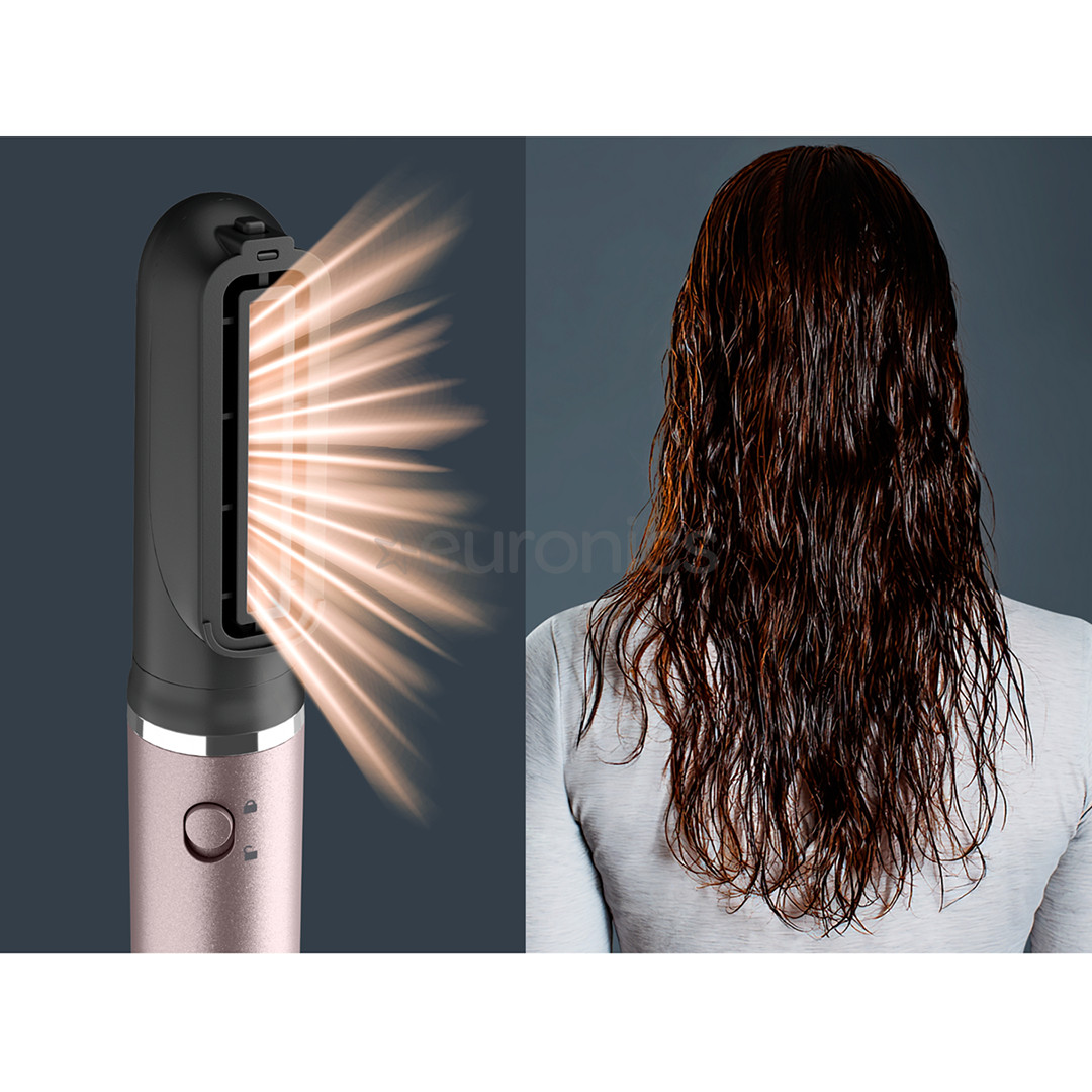 Rowenta Air Nano, 950 Вт, розовый - Фен-щетка