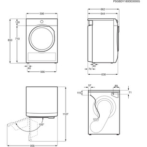 Electrolux 600 Seeria GentleCare, 9 kg, sügavus 63.8 cm - Pesukuivati