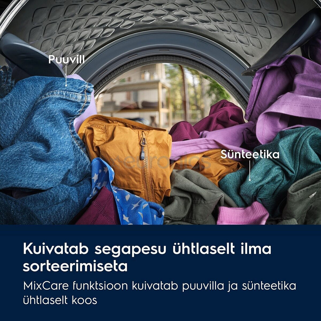 Electrolux 600 Seeria GentleCare, 9 kg, sügavus 63.8 cm - Pesukuivati