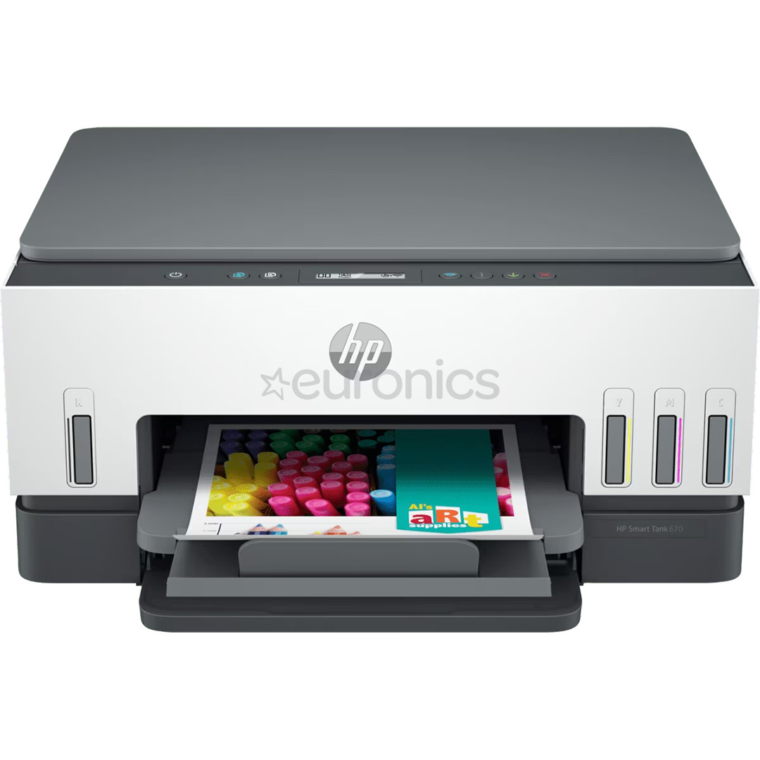 HP Smart Tank 670 Duplex, valge / hall - Multifunktsionaalne värvi- tindiprinter