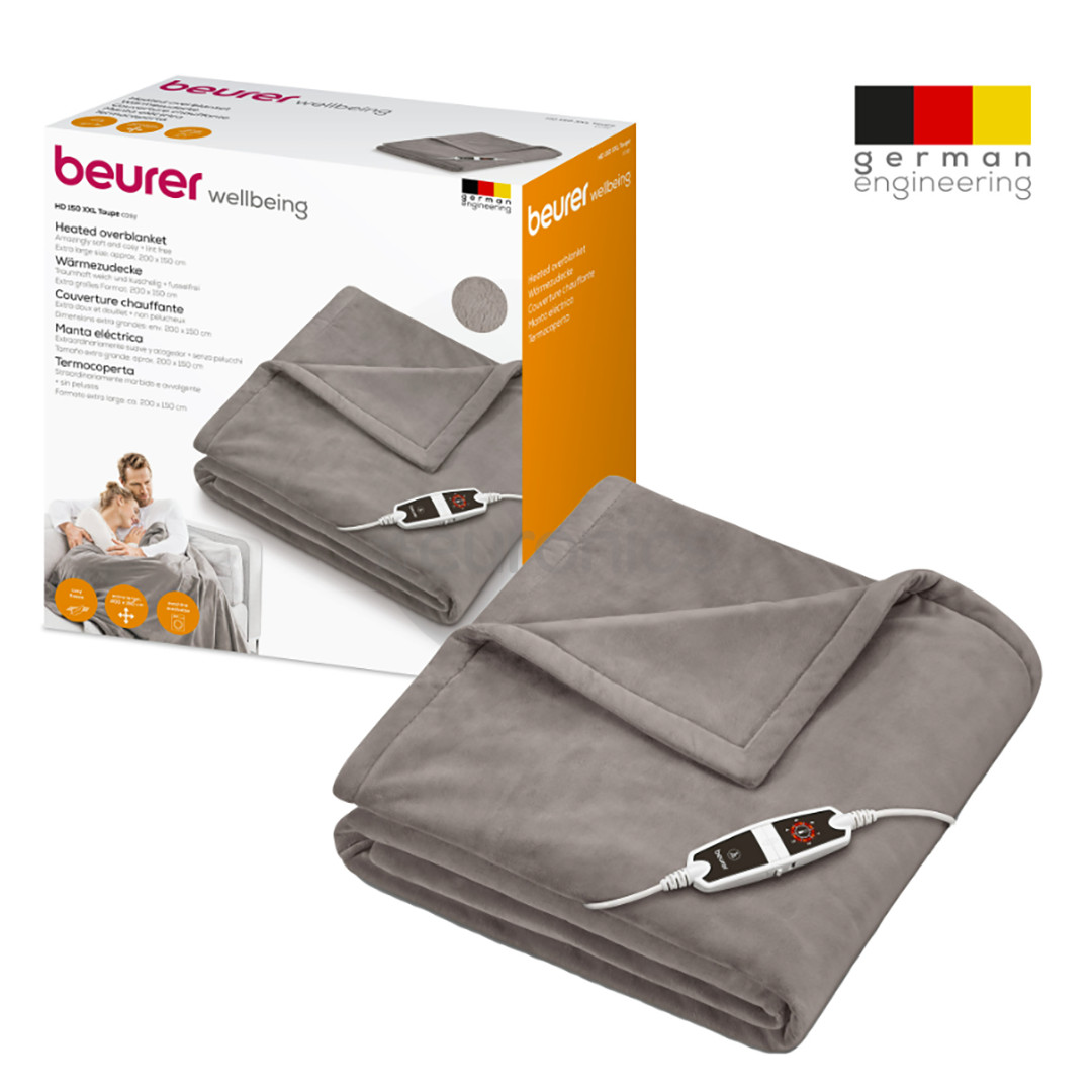 Beurer XXL HD 150, 200x150 cm, brown - Heated overblanket