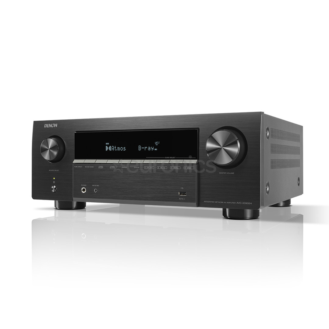 Denon AVC-X3900H, 9.4, 4K/8K, черный -Ресивер